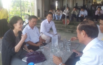  Bà Nguyễn Thị Hằng - Chủ tịch Hội Dạy nghề Việt Nam kiểm tra công tác đào tạo nghề cho Lao động Nông thôn tại Hải Phòng